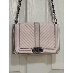 rebecca minkoff Chevron Quilted Leather Wipstitch Crossbody Purse